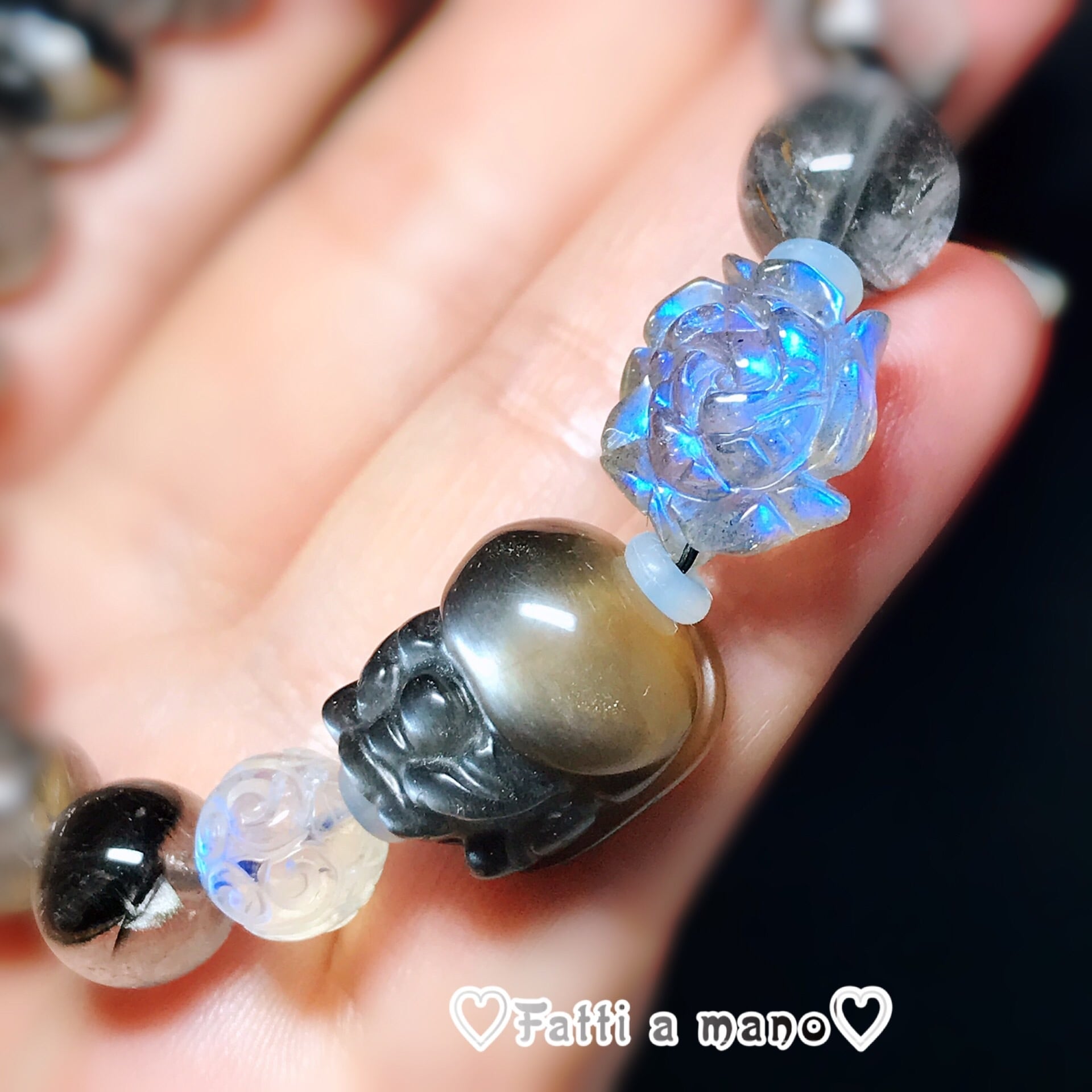 プラチナルチル貔貅 家宝級】最高品質 プラチナルチルクォーツ 貔貅