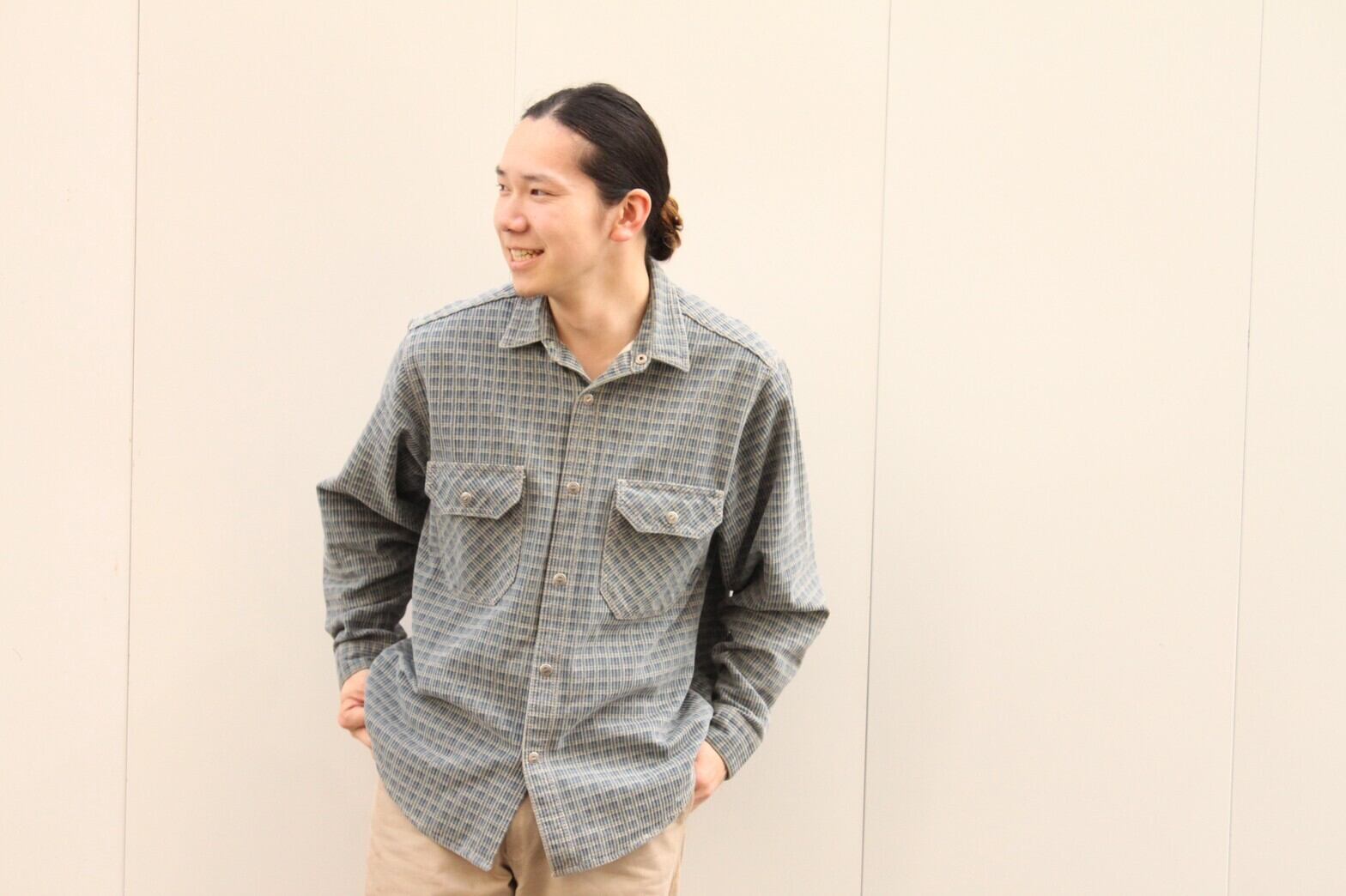 80s Billabong Print Corduroy Shirt USA製
