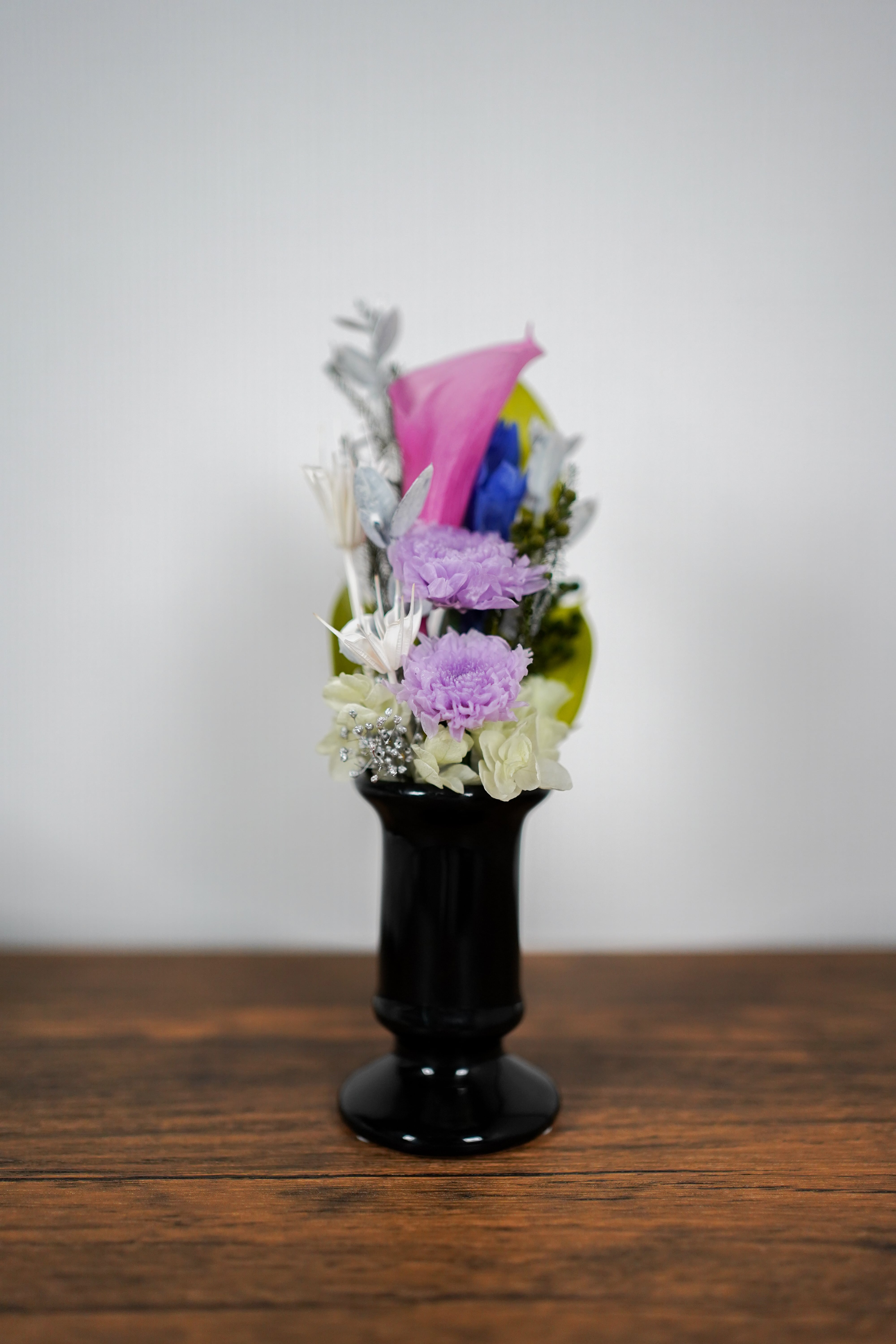 専用 N☪︎*。꙳様♪プリザーブドフラワー お供え 仏花 期間限定プリザーブドフラワー仏花】彩風ピンク（一基）｜お供え花
