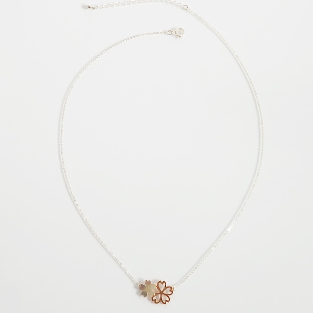 Sakura Blossom *〜桜のネックレス〜* (silver×pink gold)