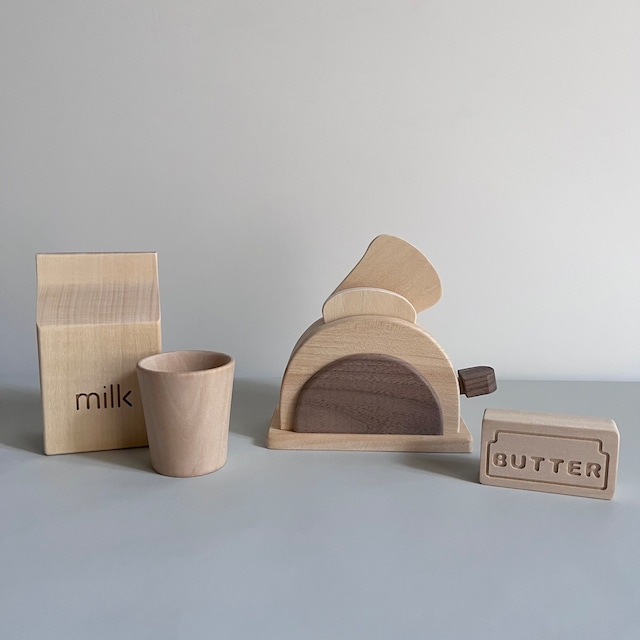 Wooden Toaster Set