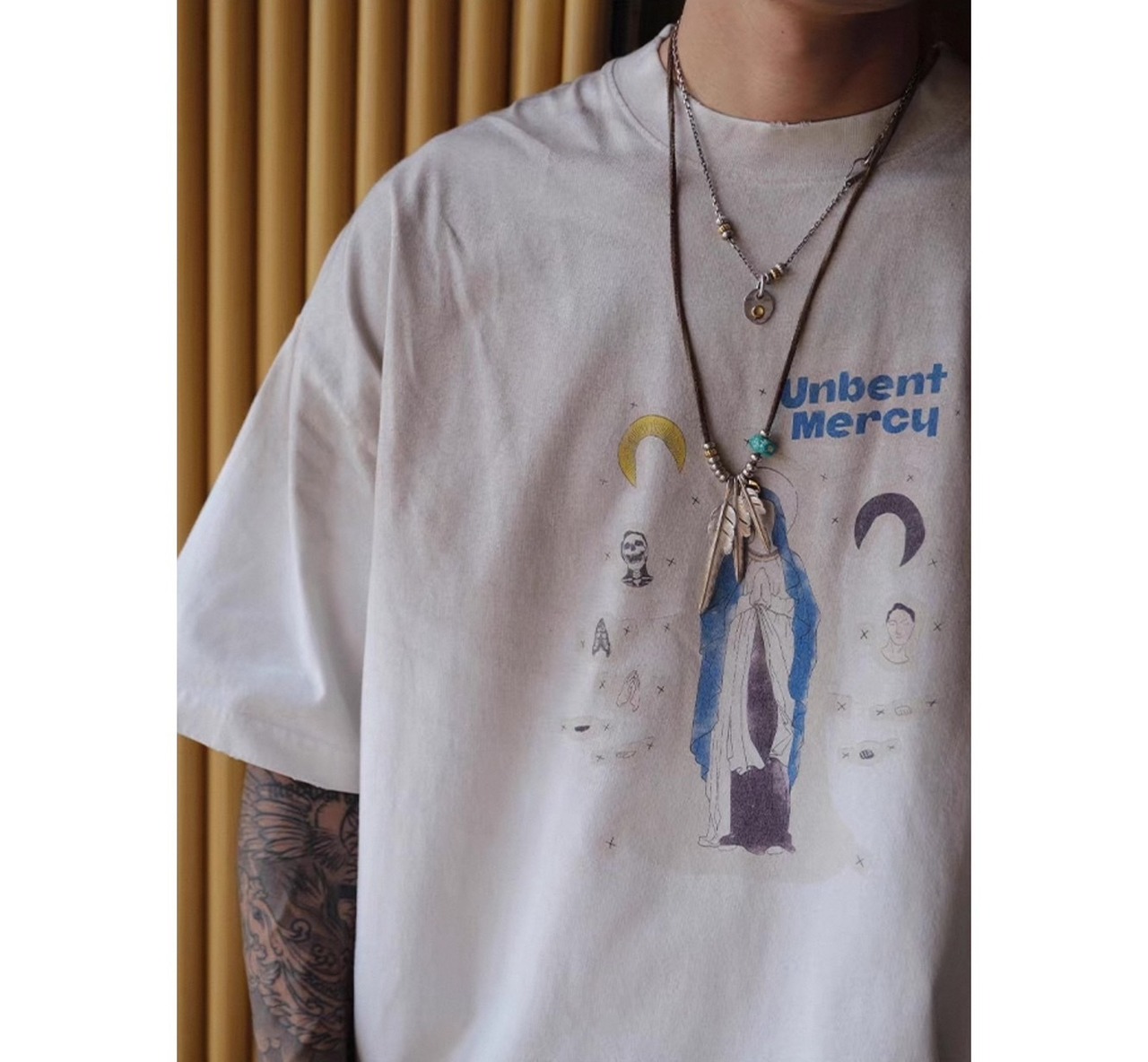 Graphic oversized street tee 1019 - 12