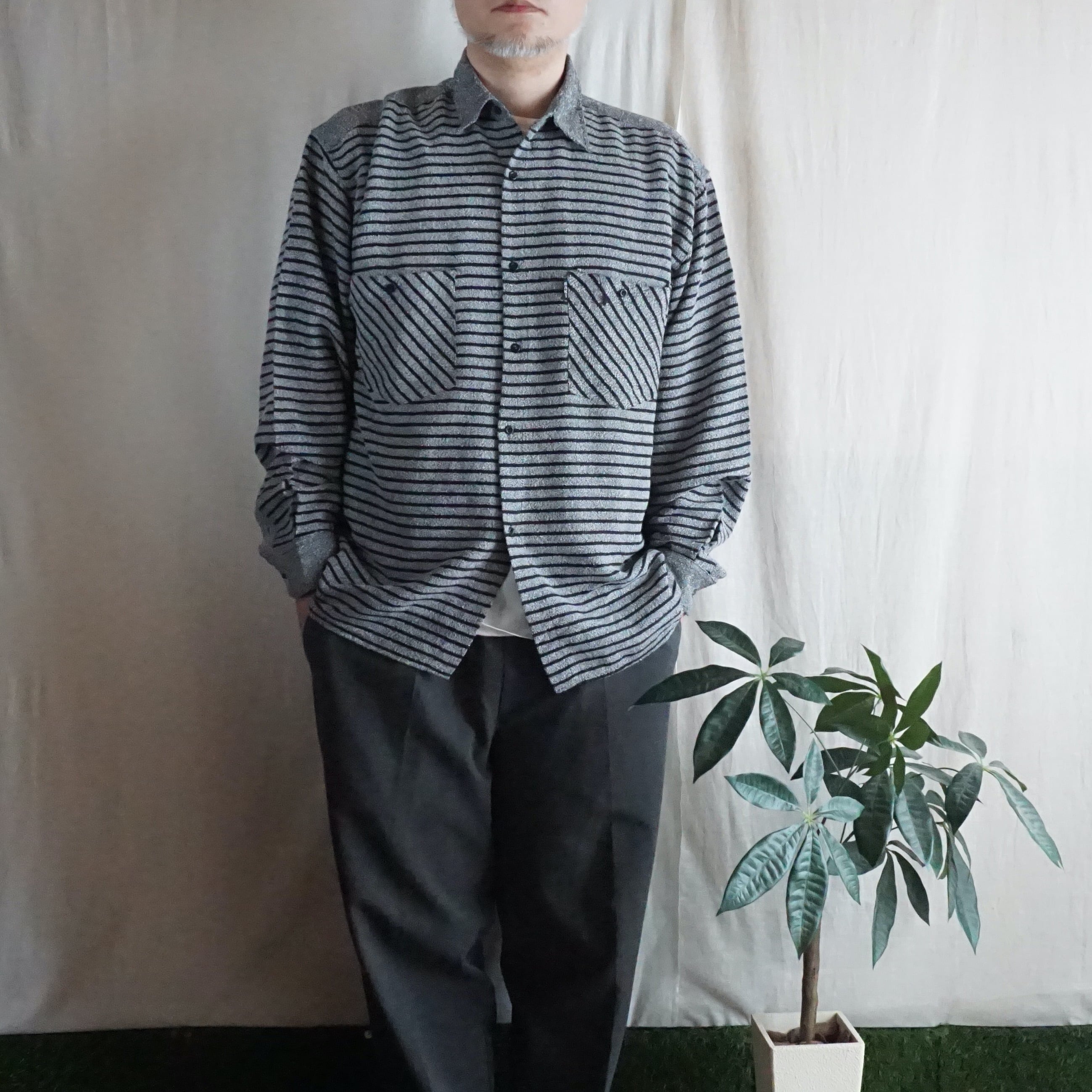 フランス ボーダー柄シャツ 80-90's France [C2950] | 古着屋