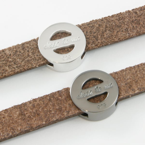 アトラス ブレスレット 本革 レザー 栃木レザー ベルト シルバー925