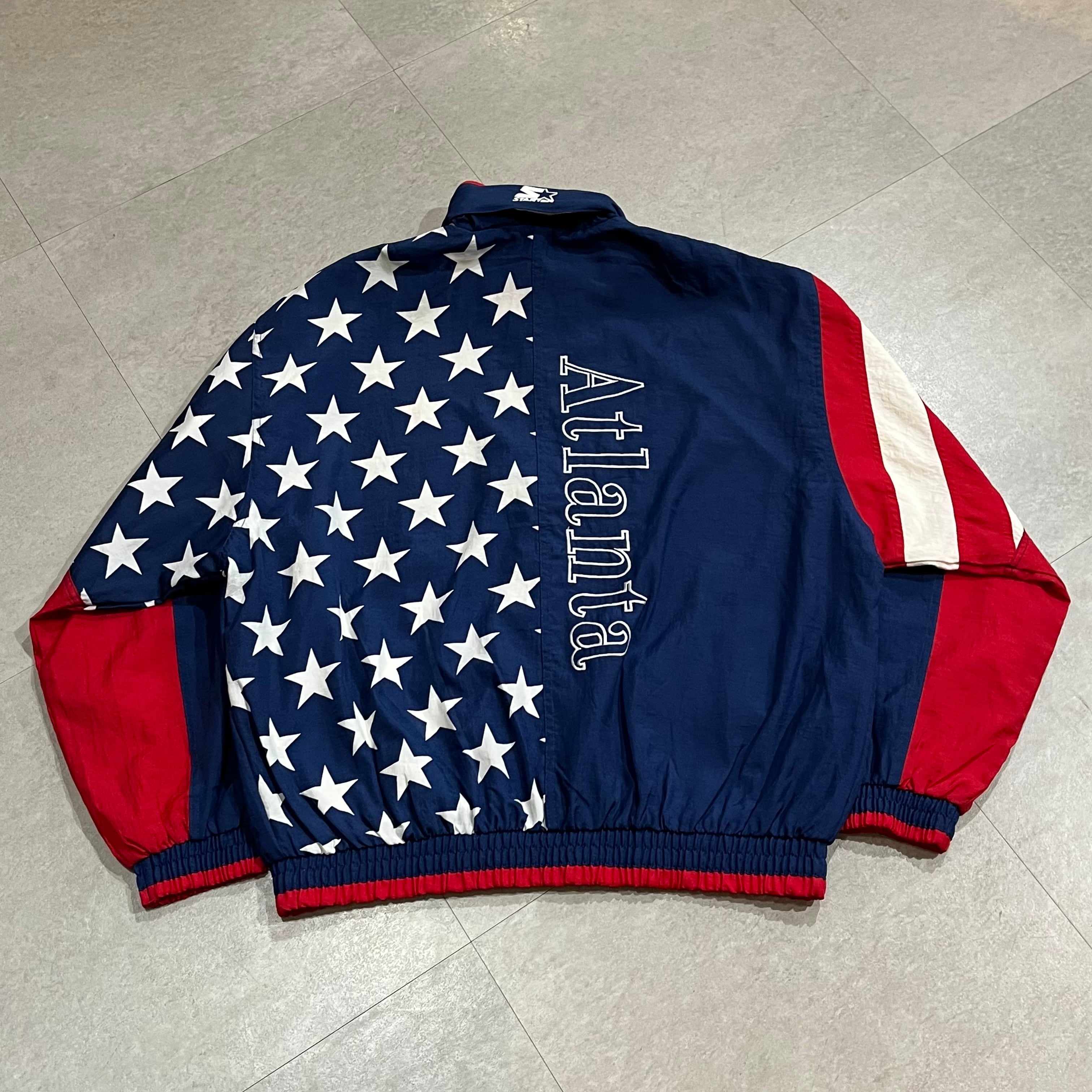 90年代 size:L【 STERTER 】スターター アトランタオリンピック ナイロンジャケット USA フード付き 古着 古着屋 高円寺 ビンテージ