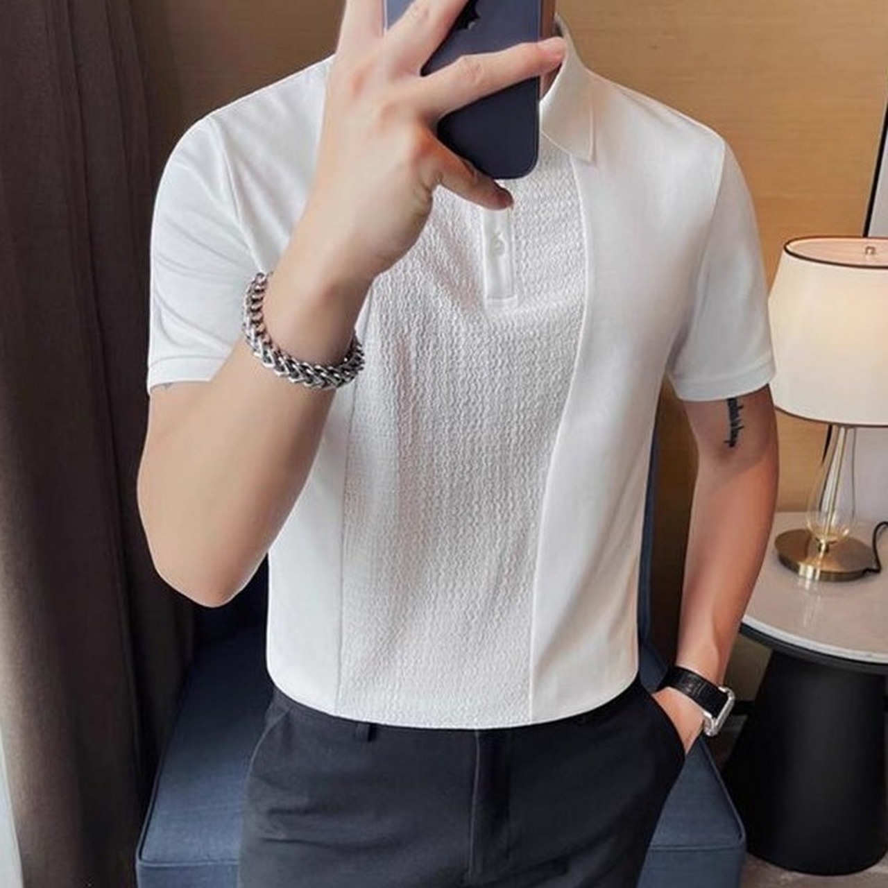 splice polo shirt tops 00261