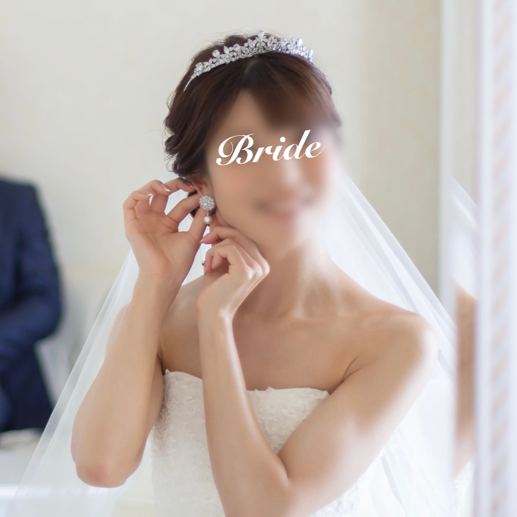 ZP-05】キュービックジルコニア ピアス（レンタル） | BRIDE ME