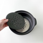 IH対応 宴 ﾎﾜｲﾄ/ﾌﾞﾗｯｸ 9号 鍋  4〜5人用 美濃焼 日本製 おしゃれ