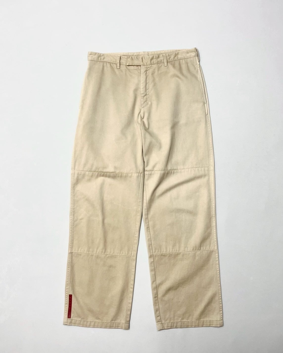 PRADA SPORT Double Knee Cotton Wide Trousers ITALY製 | VOLAR