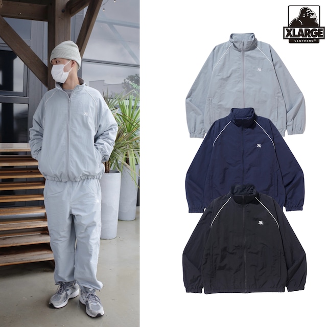 【XLARGE】OLD ENGLISH NYLON TRACK JACKET【エクストララージ】