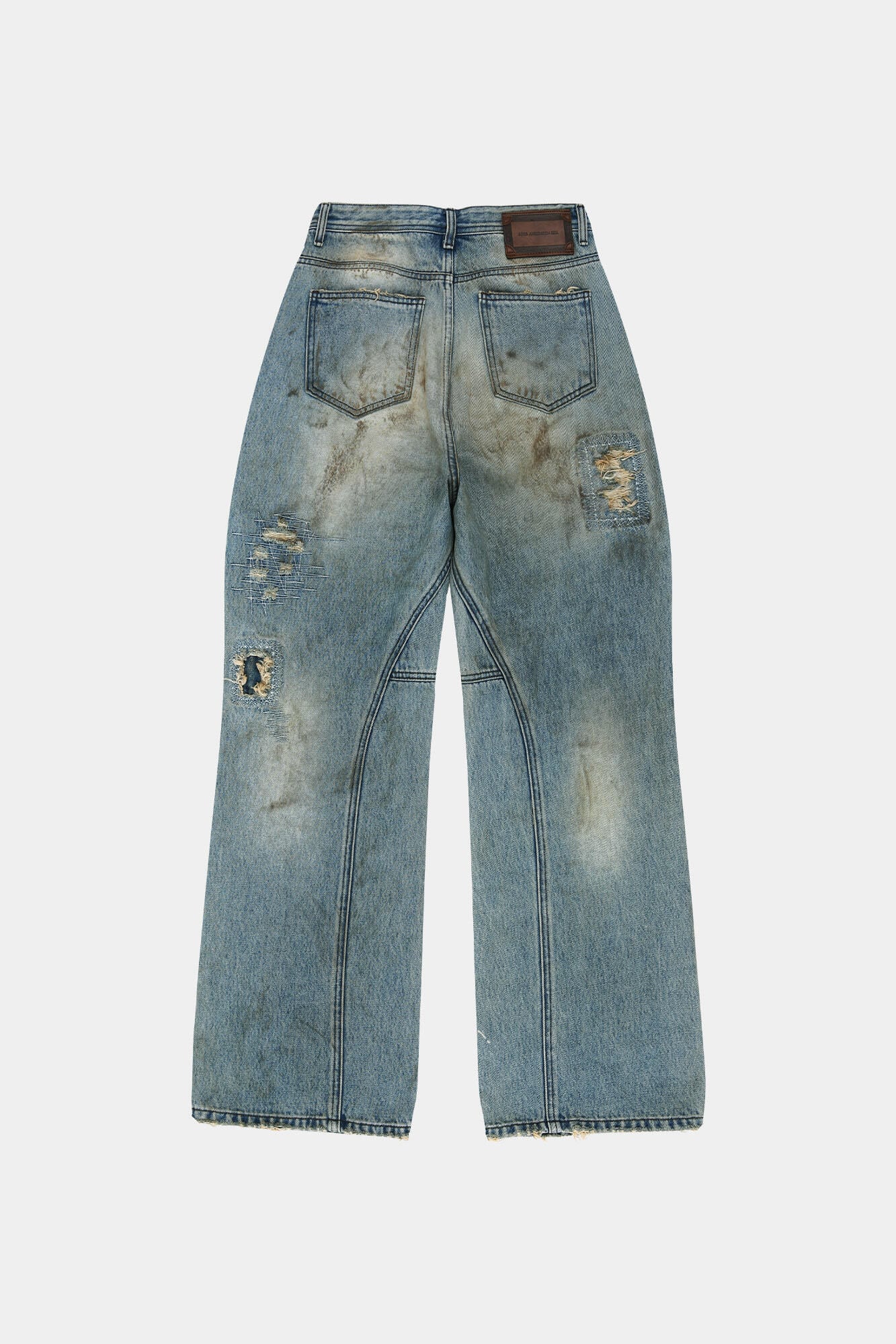 ANDERSSON BELL] UNISEX DESTROYED WIDE-LEG JEANS apa864u(BLUE) 正規