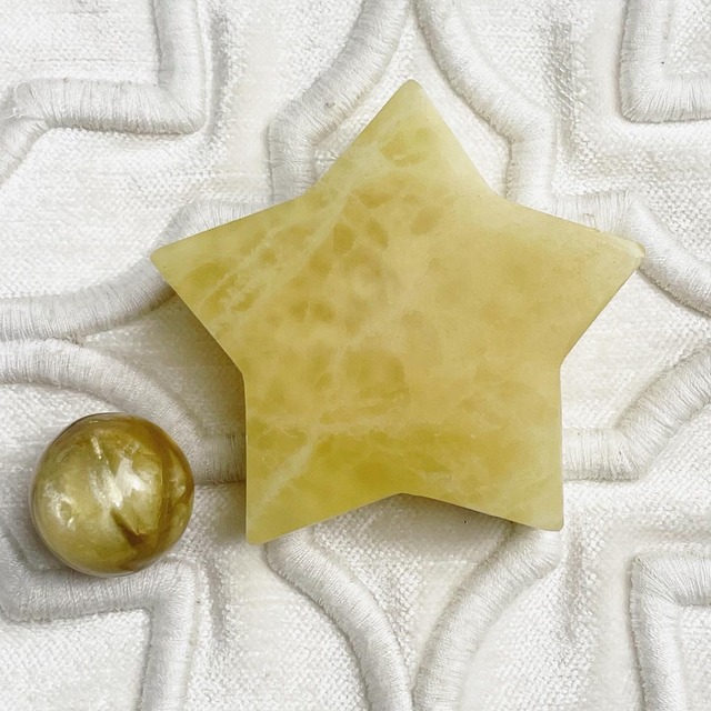 Bright Stars 2 (Lemon Calcite &  Golden  Mica)