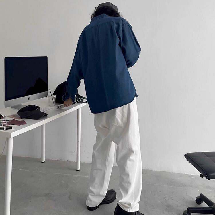 ★PROFILE BLUE SHIRT　　　A0729