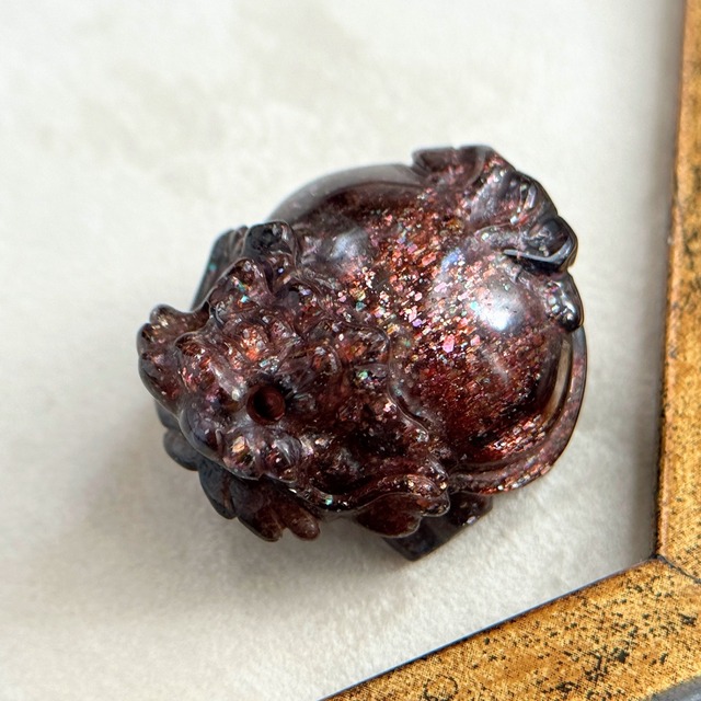 【ブラッドショット アイオライト　ロングイ(龍亀)】