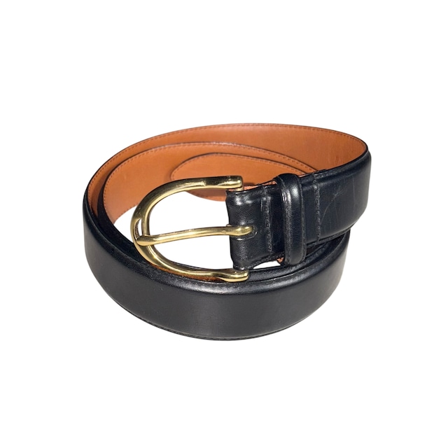 POLO RALPH LAUREN black leather belt