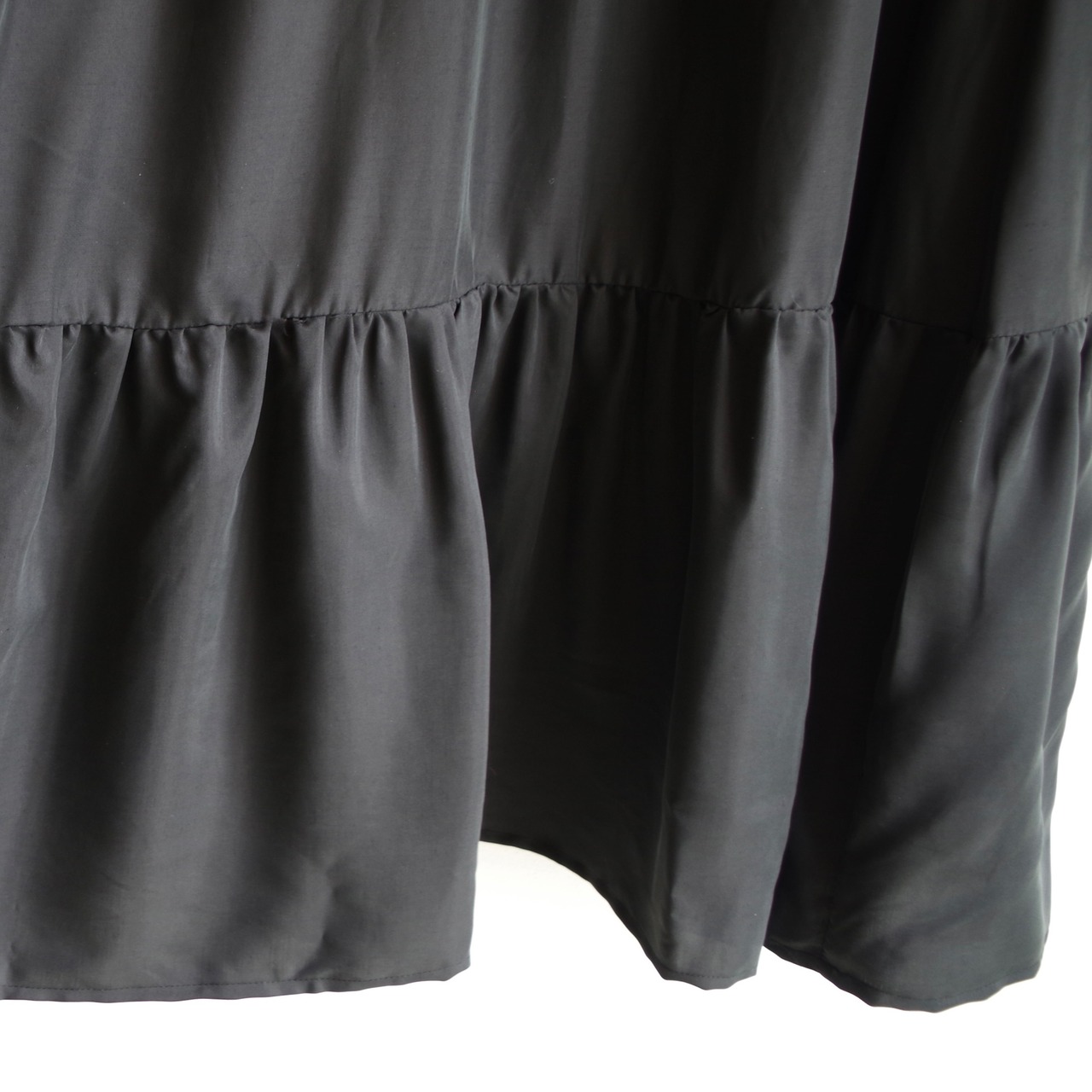 SINME Vネック C / S ワンピース ブラック×ブラック