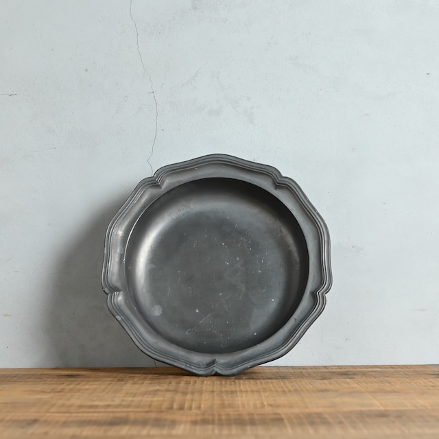 Pewter Bowl  / ピューター ボウル〈花器・フラワーベース・器・花リム・アンティーク・ヴィンテージ〉 112909