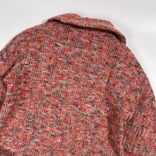 Sybilla シビラ イタリア製 生地 ツイード ウール ロング コート サイズ M /シルク混/レディース