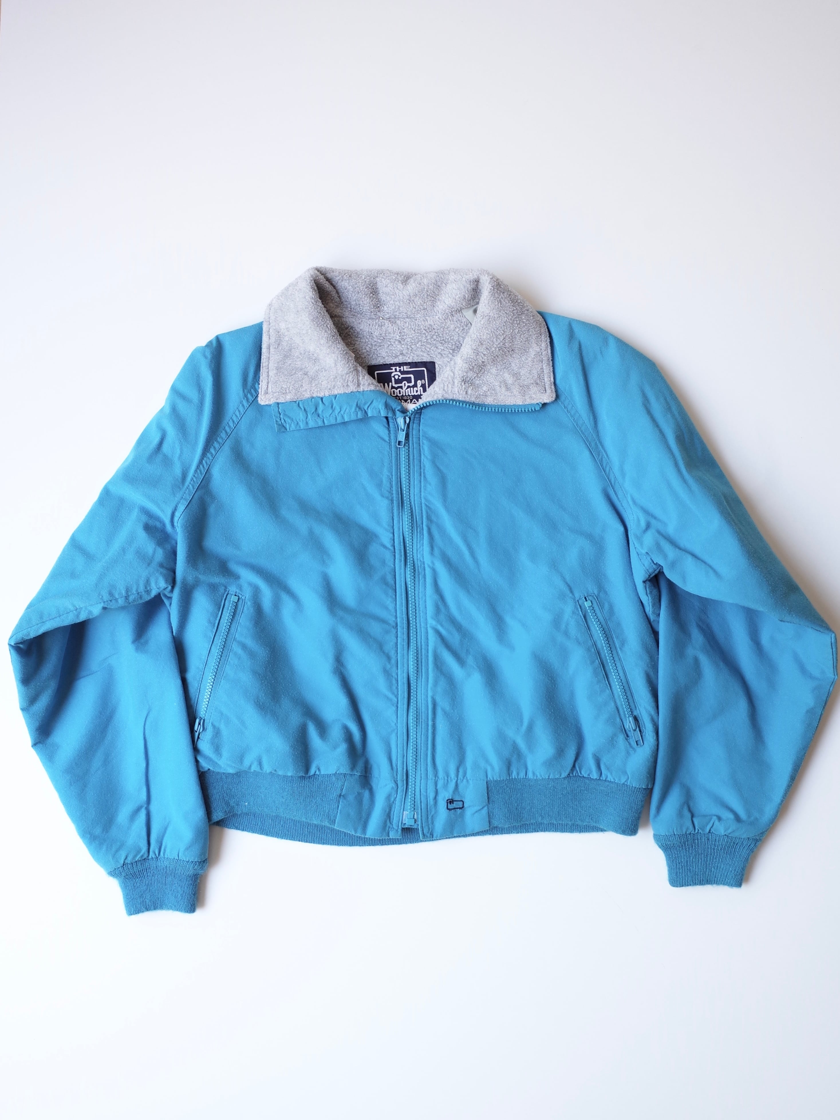 WOOLRICH 80s Woolrich ナイロンシェルジャケット ティールブルー 