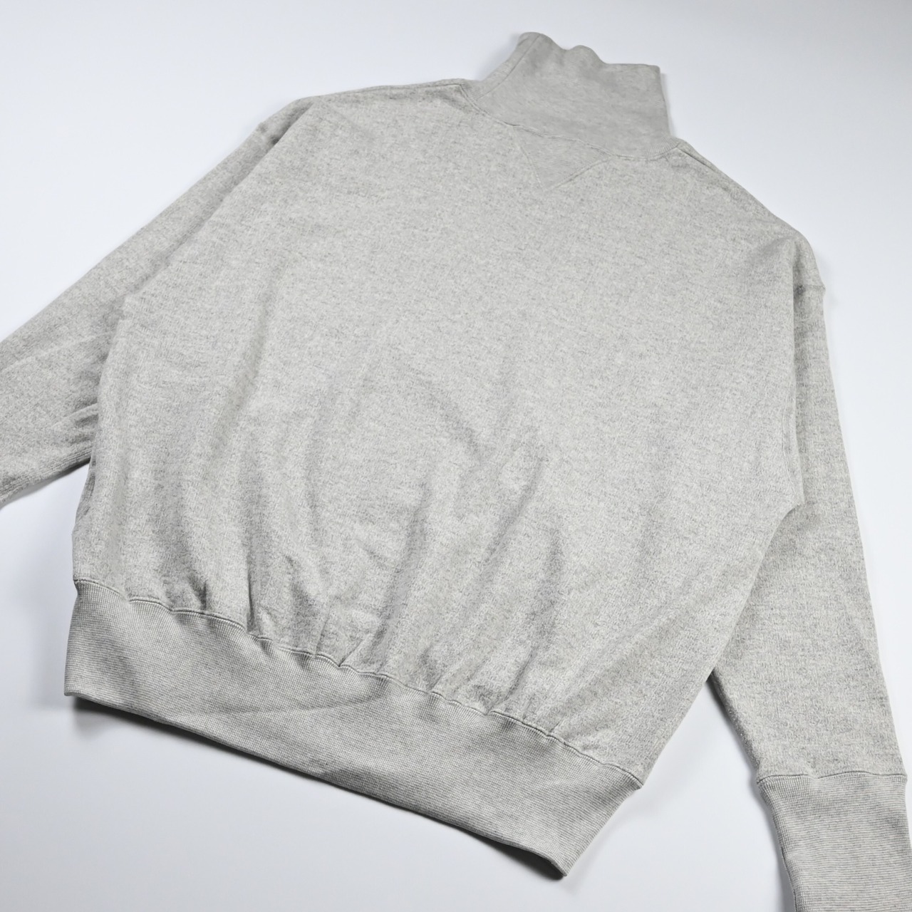 INTERIM / HYPER BIG HIGH NECK BOTH V-GAZETTE  LOOP WHEEL SWEAT SHIRT