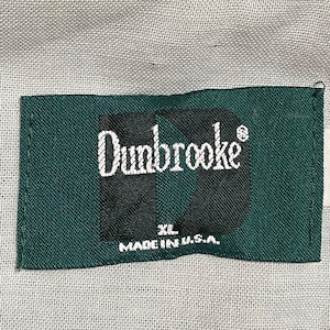 【Dunbrooke】90s USA製 コーチジャケット ジャンパー ナイロンジャケット ワンポイントロゴ 刺繍ロゴ スナップボタン 黒 ライトアウター X-LARG ビッグサイズ 春 秋 US古着