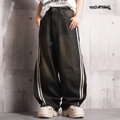 ◆ツイストライン バレルレッグデニム◆wi-577018