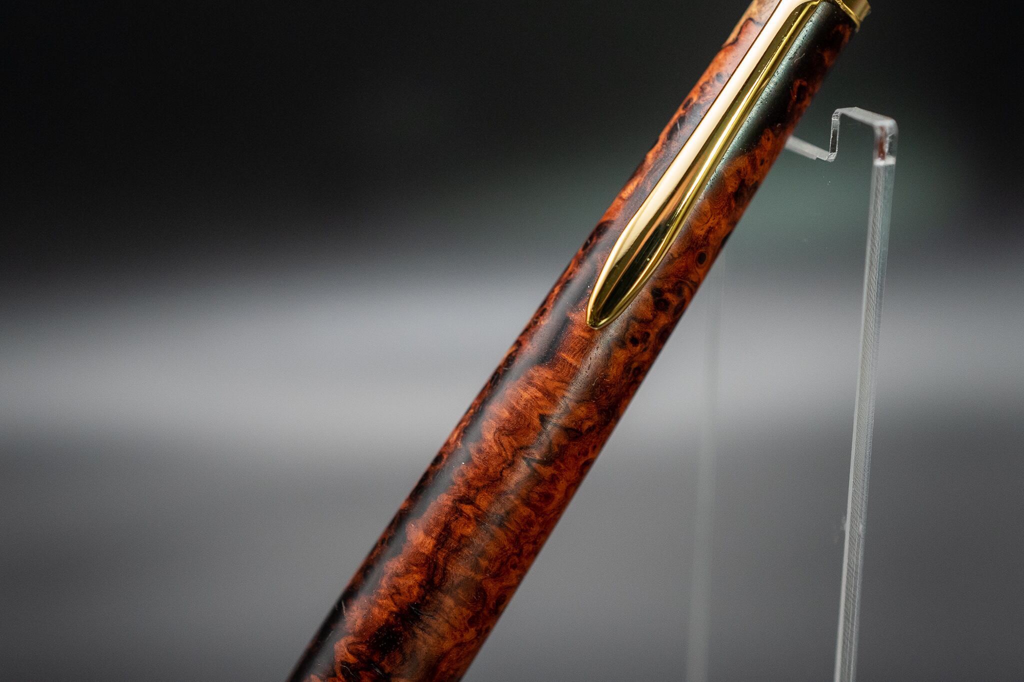 【朱色の銘木】 本花梨紅白 極上 gold MP