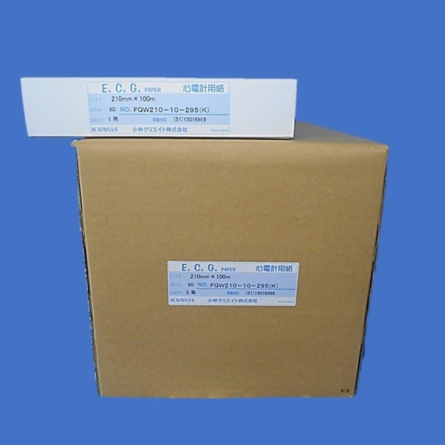 心電計用紙 FQW210-10-295(K) [5冊セット] | キロクラボ