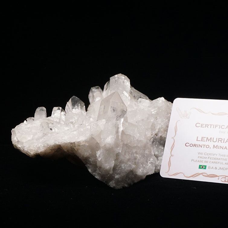 水晶 クラスター ブラジル ミナスジェライス州 コリント産 レムリアンシード 証明書付属 一点物 282-552