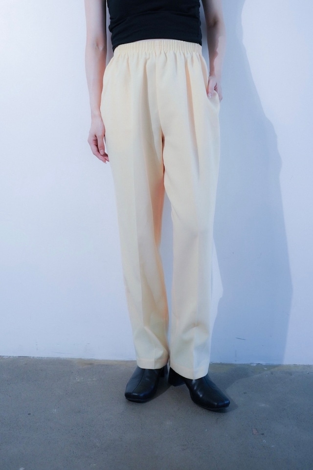 creamy yellow easy pants