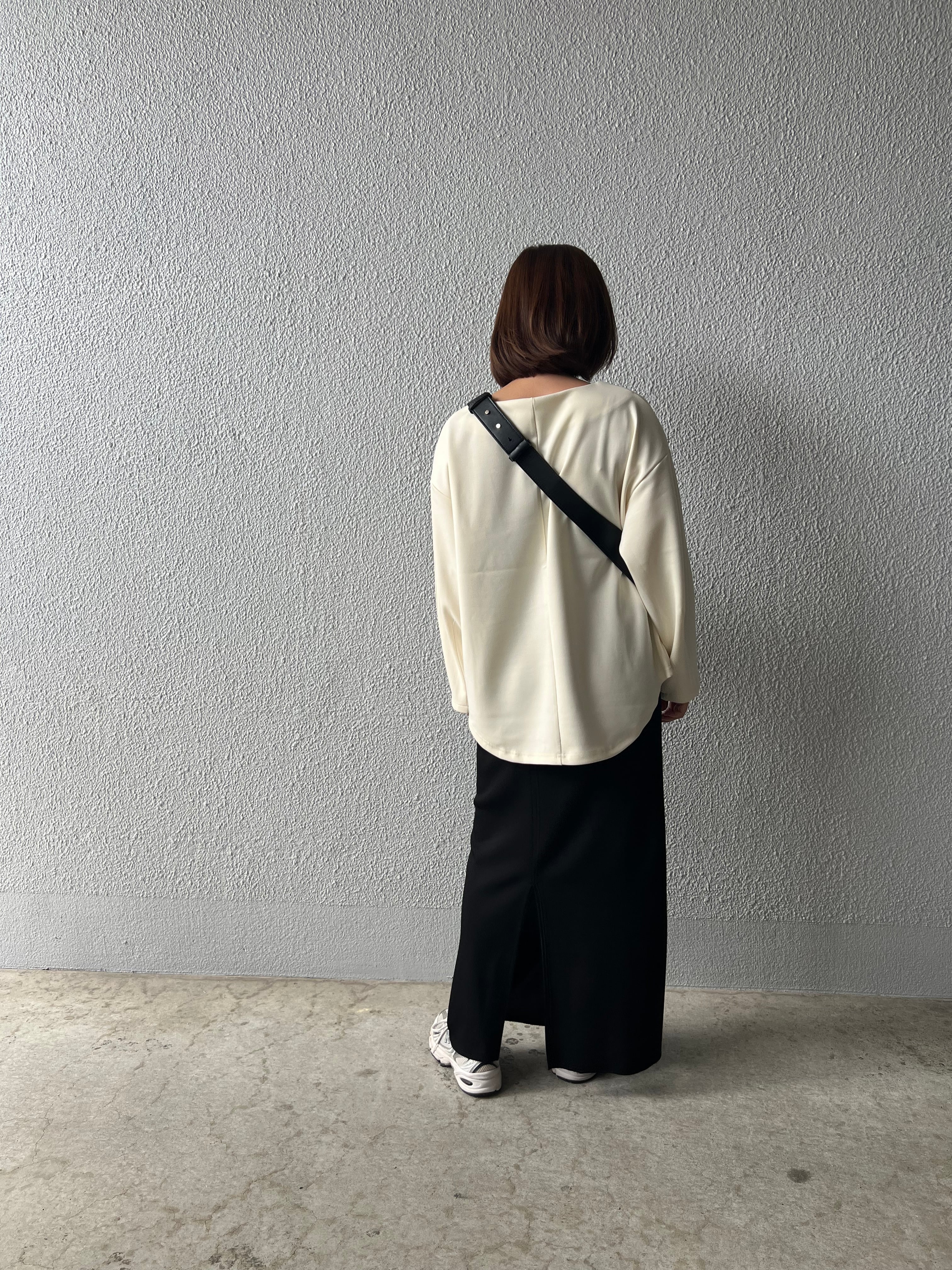 【SELECT】ダーツスリーブダンボールニットプルオーバー 45-0699