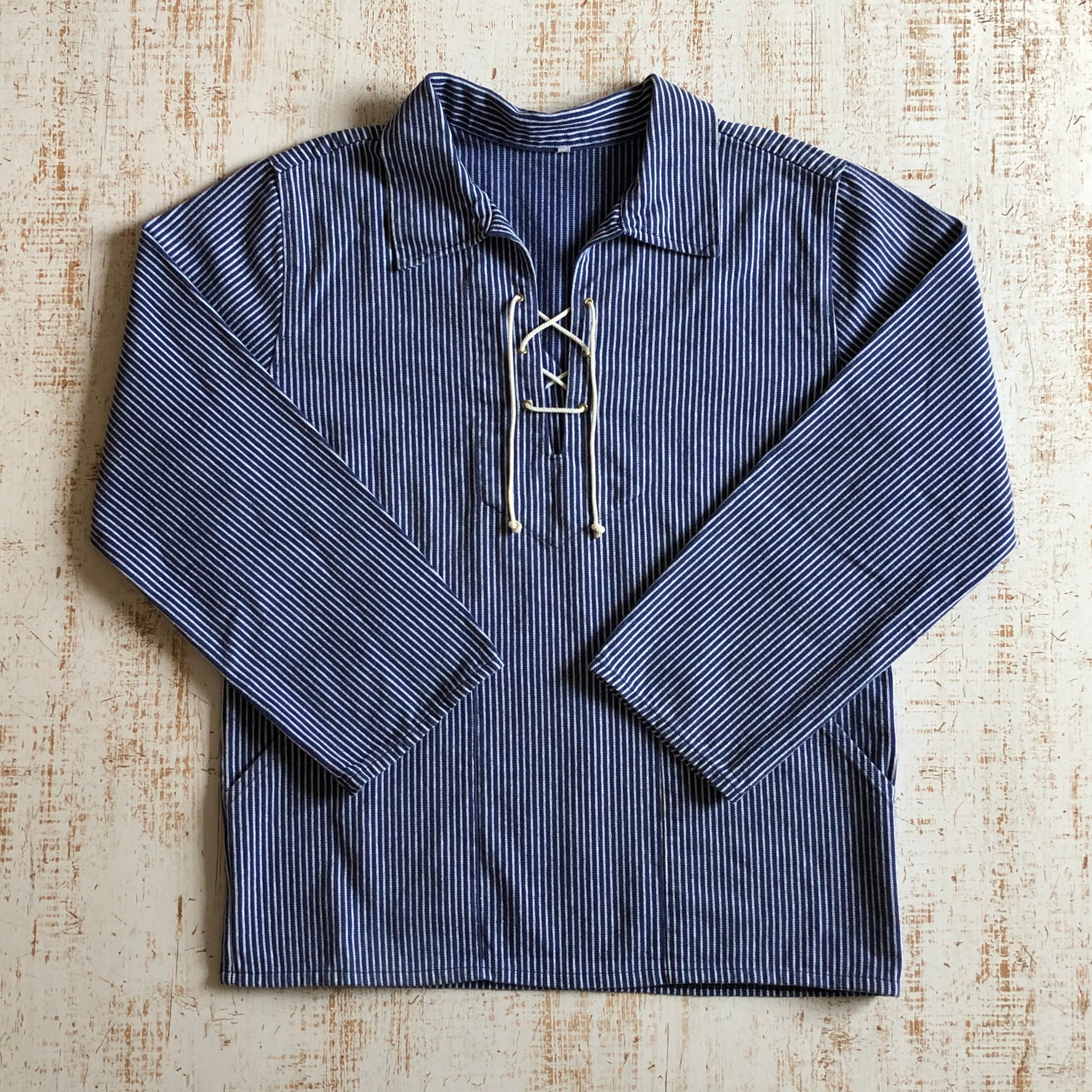 60s ストライプ フィッシャーマンシャツ スモック | www.avredentor.com.br