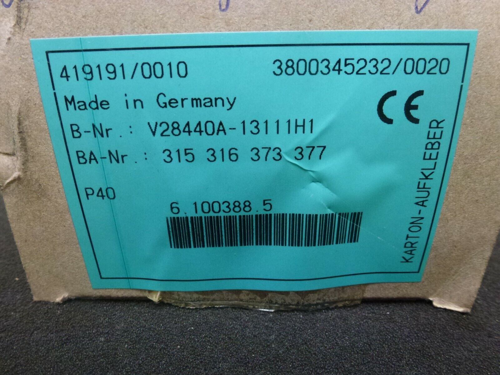 ABB Transducer P40 V28440A13111H1