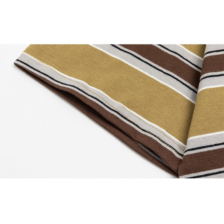 ★ROUND NECK STRIPE T-SHIRT　　　A0655