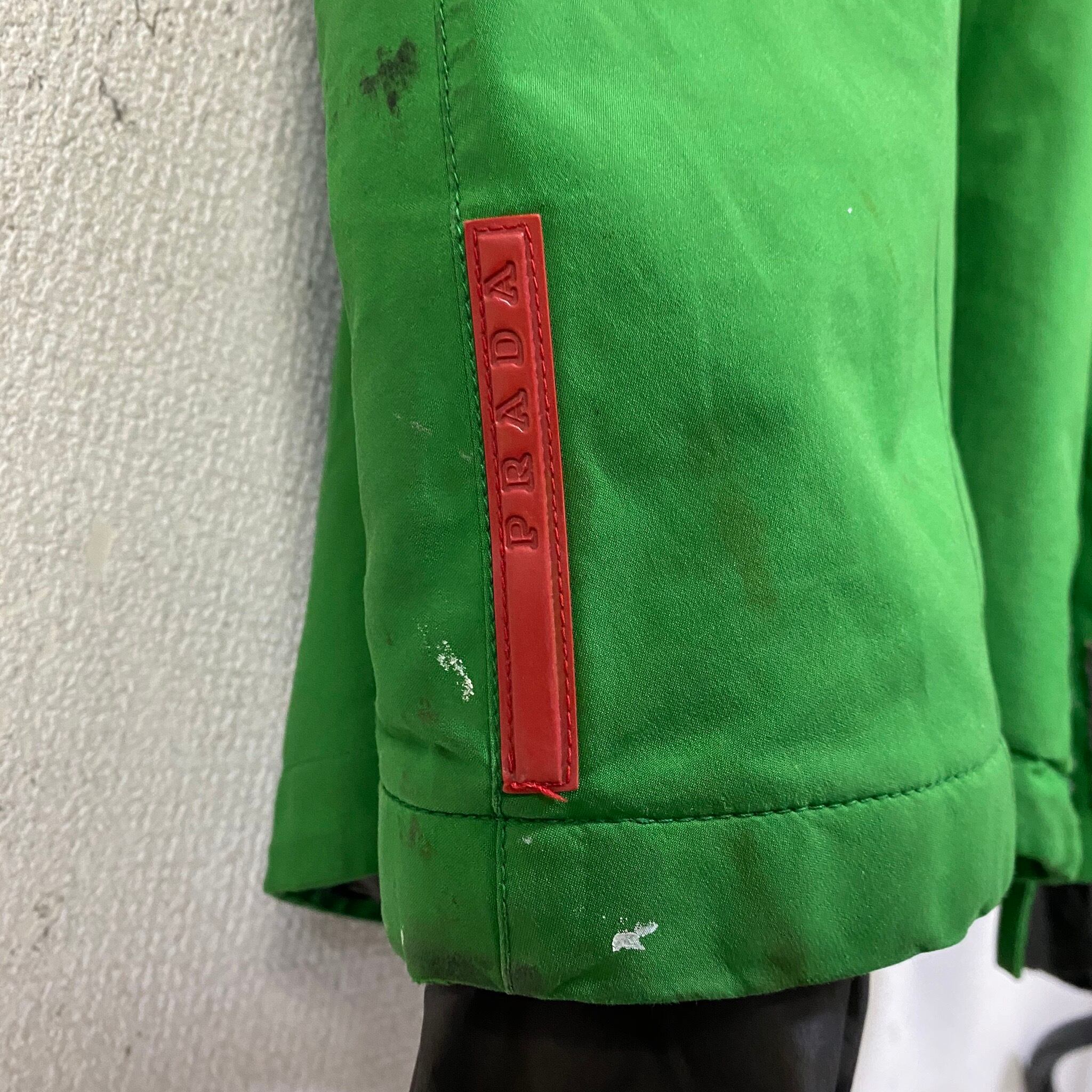 prada GORE-TEX light green high neck nylon blouson | protocol