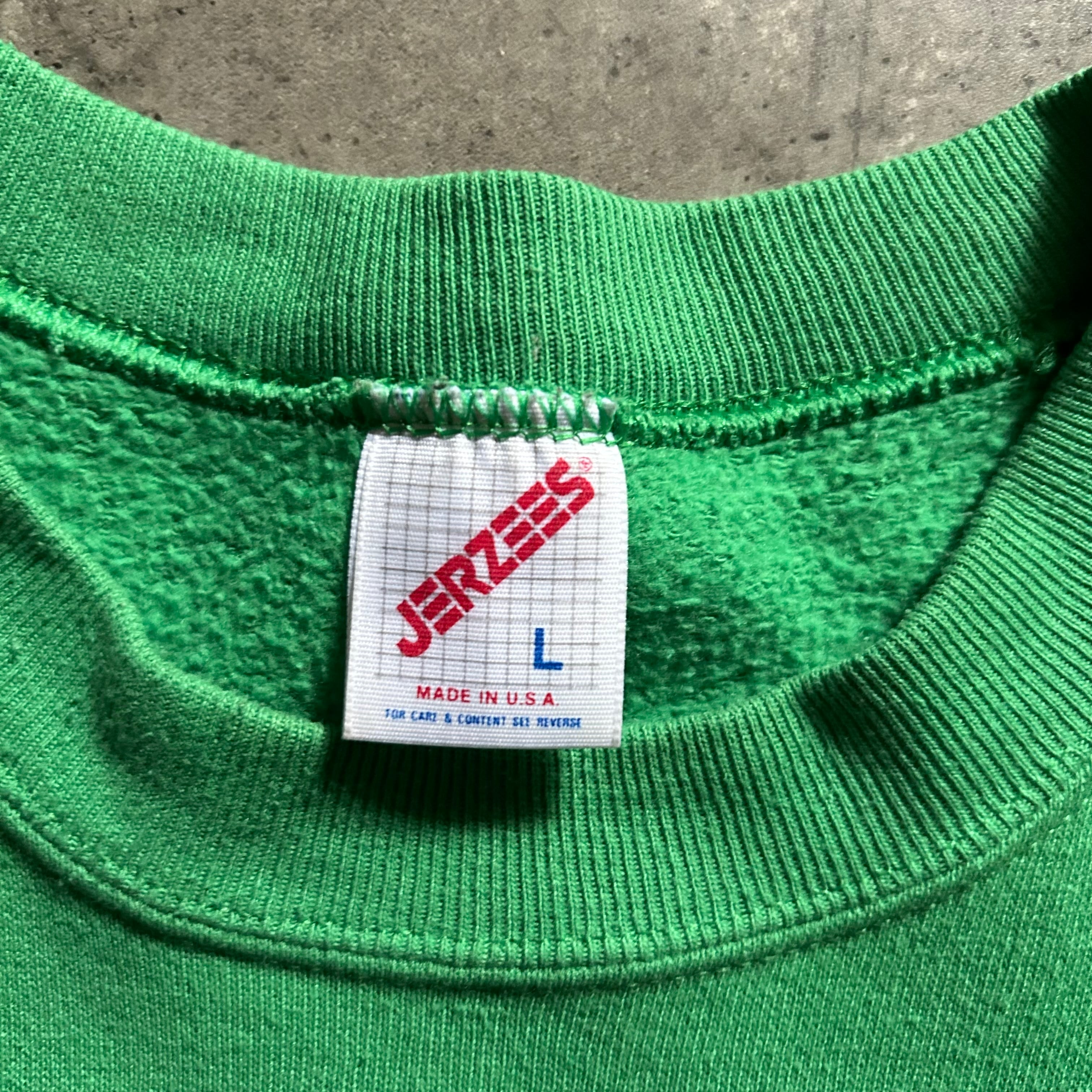 80s90s JERZEES ジャージーズ 無地スウェット USA製 グリーン 80s90s JERZEES ジャージーズ 無地スウェット USA製 グリーン