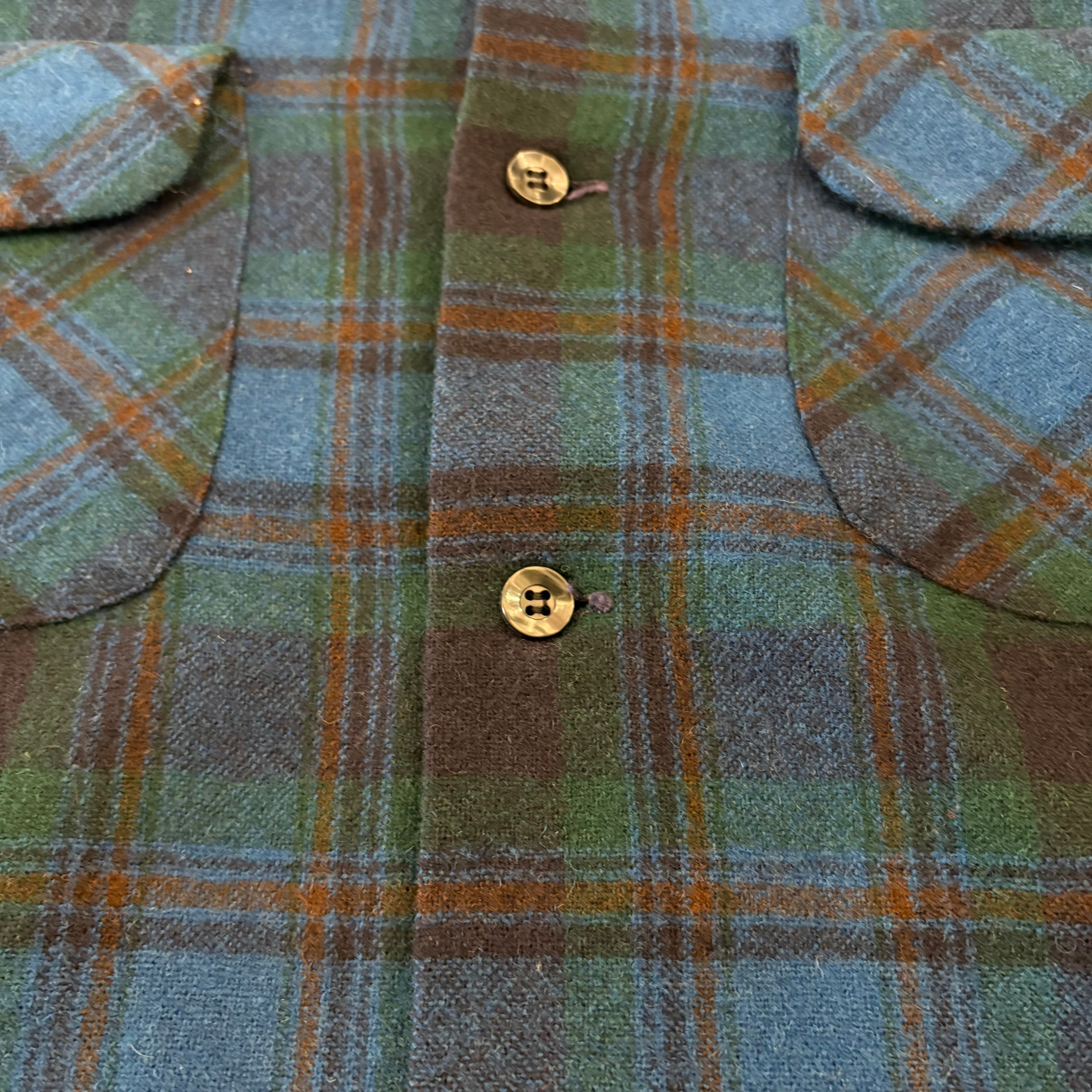 70s PENDLETON BOARD SHIRT 茶×青 | BerBerJin Yuhodo