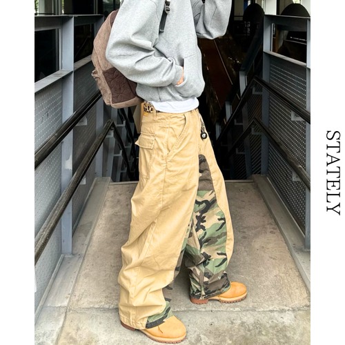 Camo Fusion ワイドデニムパンツ_B211 画像