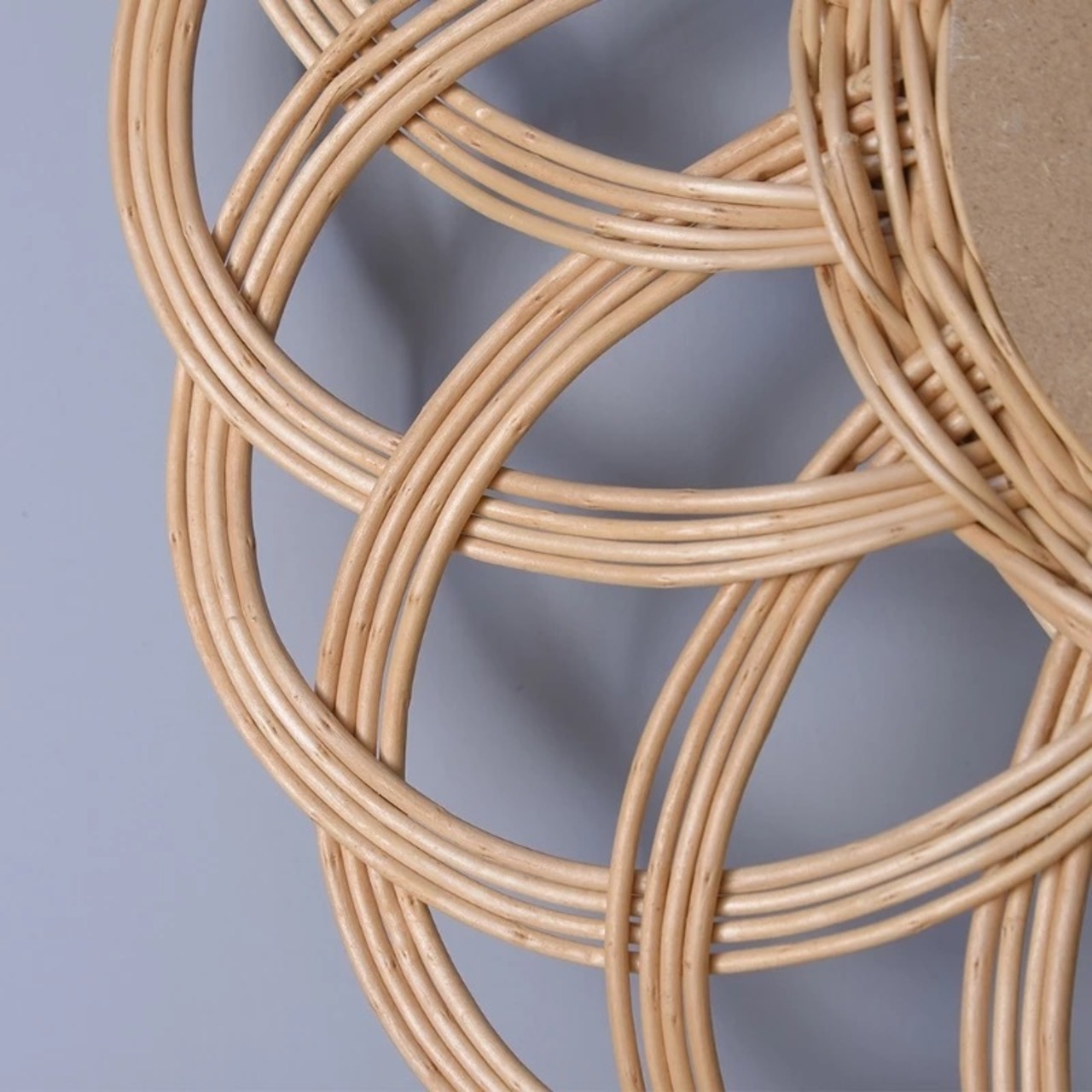 お花のラタンミラー