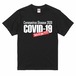 COVID19大嫌いTシャツ-2：黒-赤