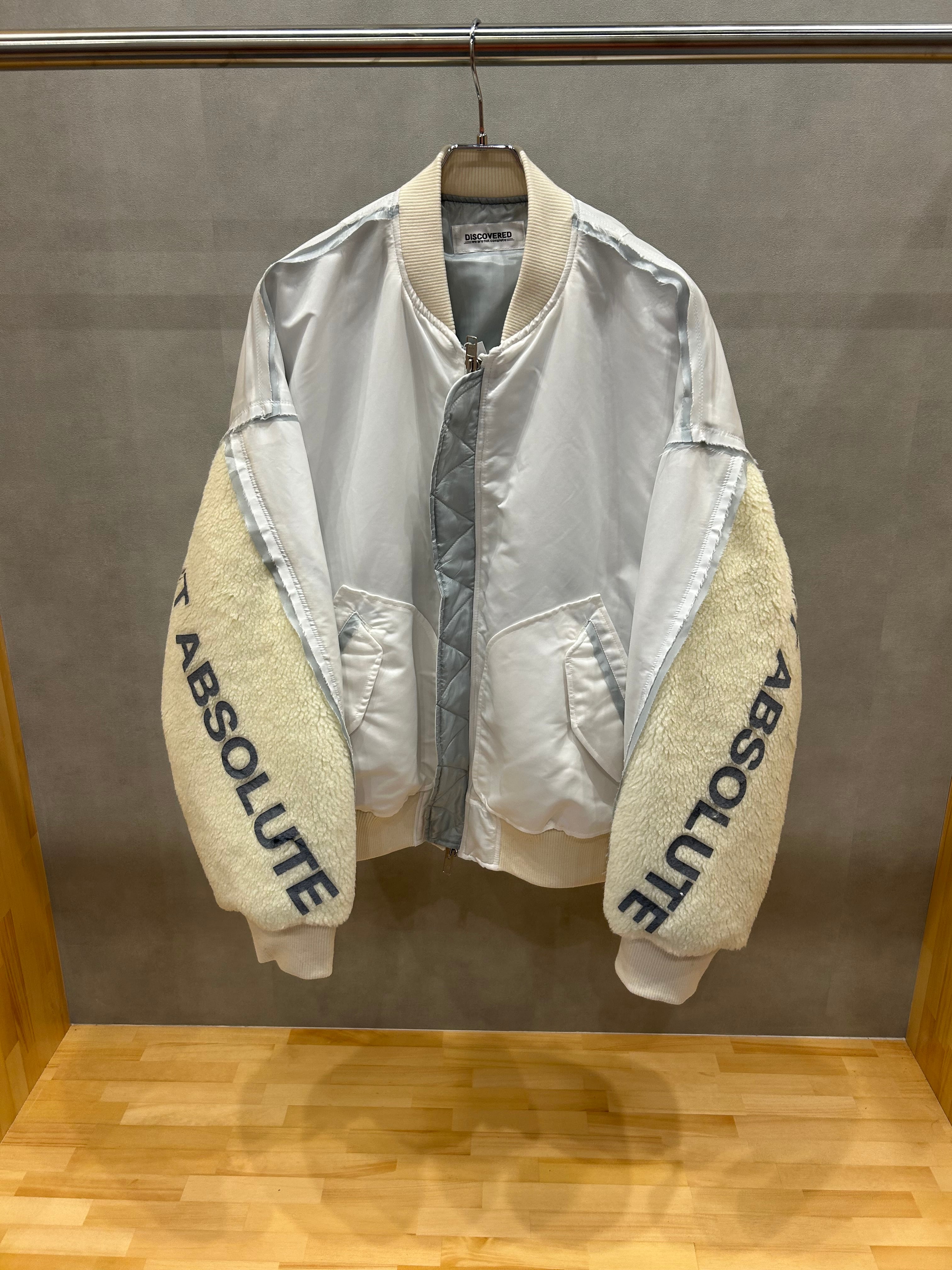 DISCOVERED ディスカバード】BOA SLEEVE MA-1 WHITE | delhezi DISCOVERED ディスカバード】BOA SLEEVE MA-1 WHITE | delhezi