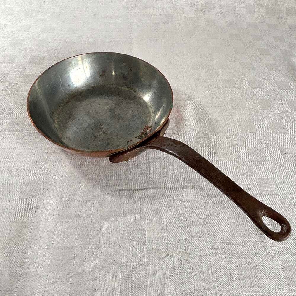 銅鍋 銅片手鍋 直径12cm 厚さ2mm フランス製 ソースパン 12KWdr2-3