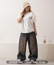 ◆ハートサガラ刺繍 スウェットTシャツ◆ng-46225