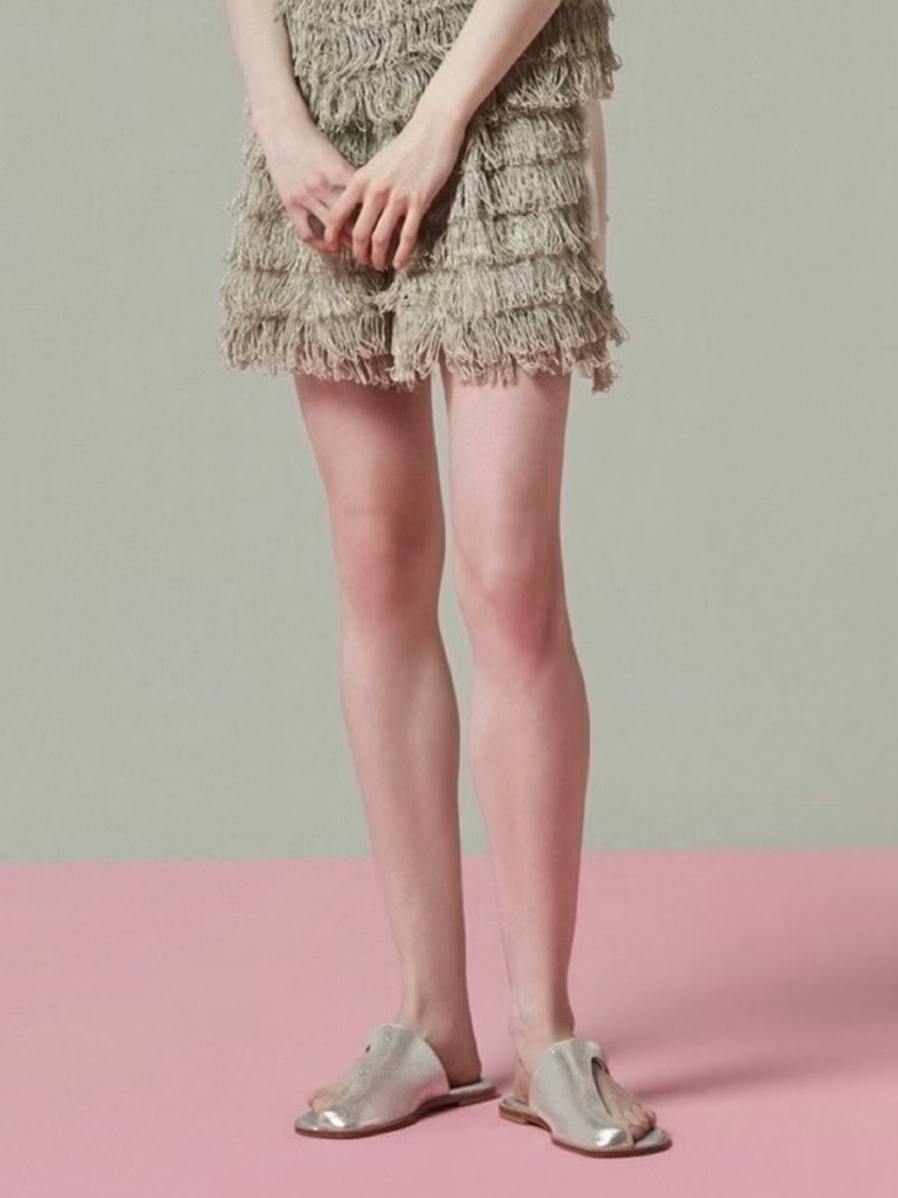 【27SS | 先行予約】FUMIE TANAKA フミエタナカ / パンツ /  metal fringe short PA - 1