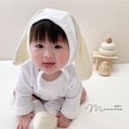 【即納】usagisan rompers -white-