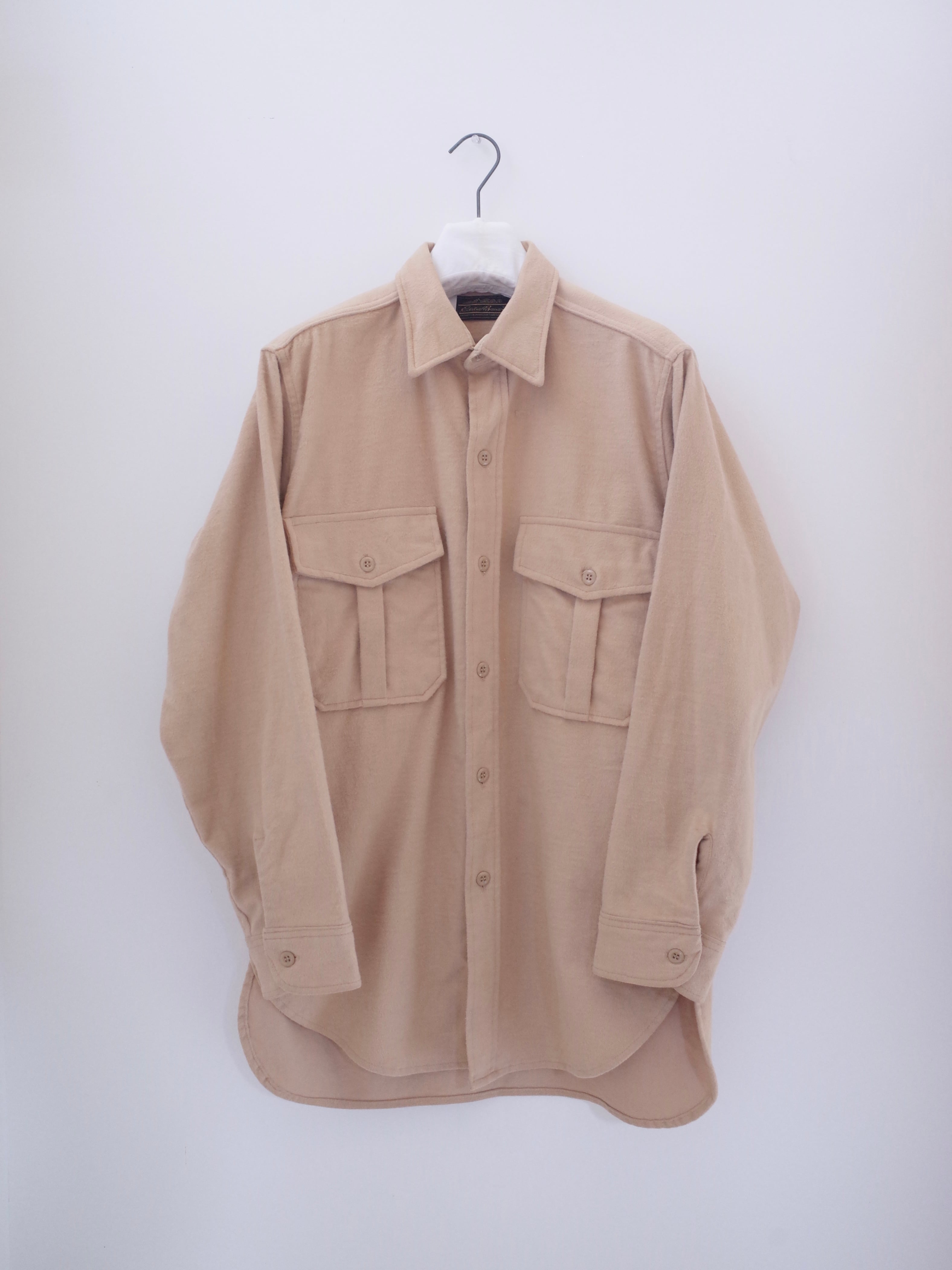 80-90s Eddie Bauer heavy cotton flannel shirt