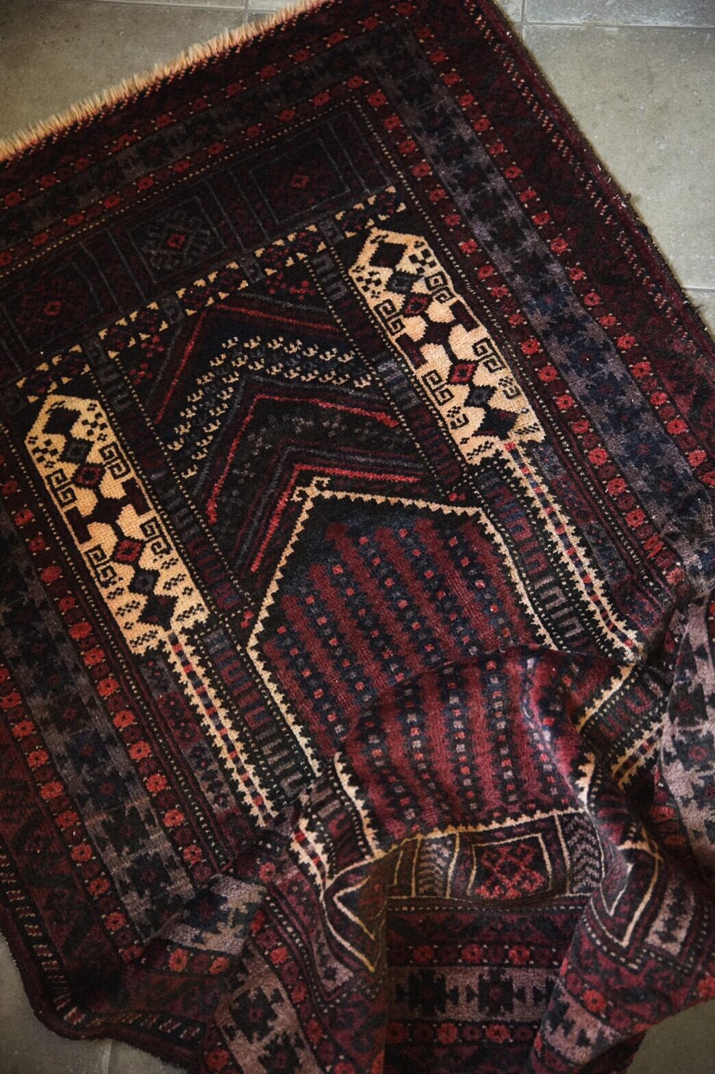 352-Vintage Baluch rug