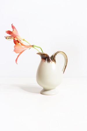 White egg vase