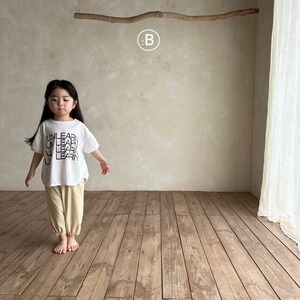 【Bella bambina】UNLEARN Tシャツ アイボリー 80~130cm 240717