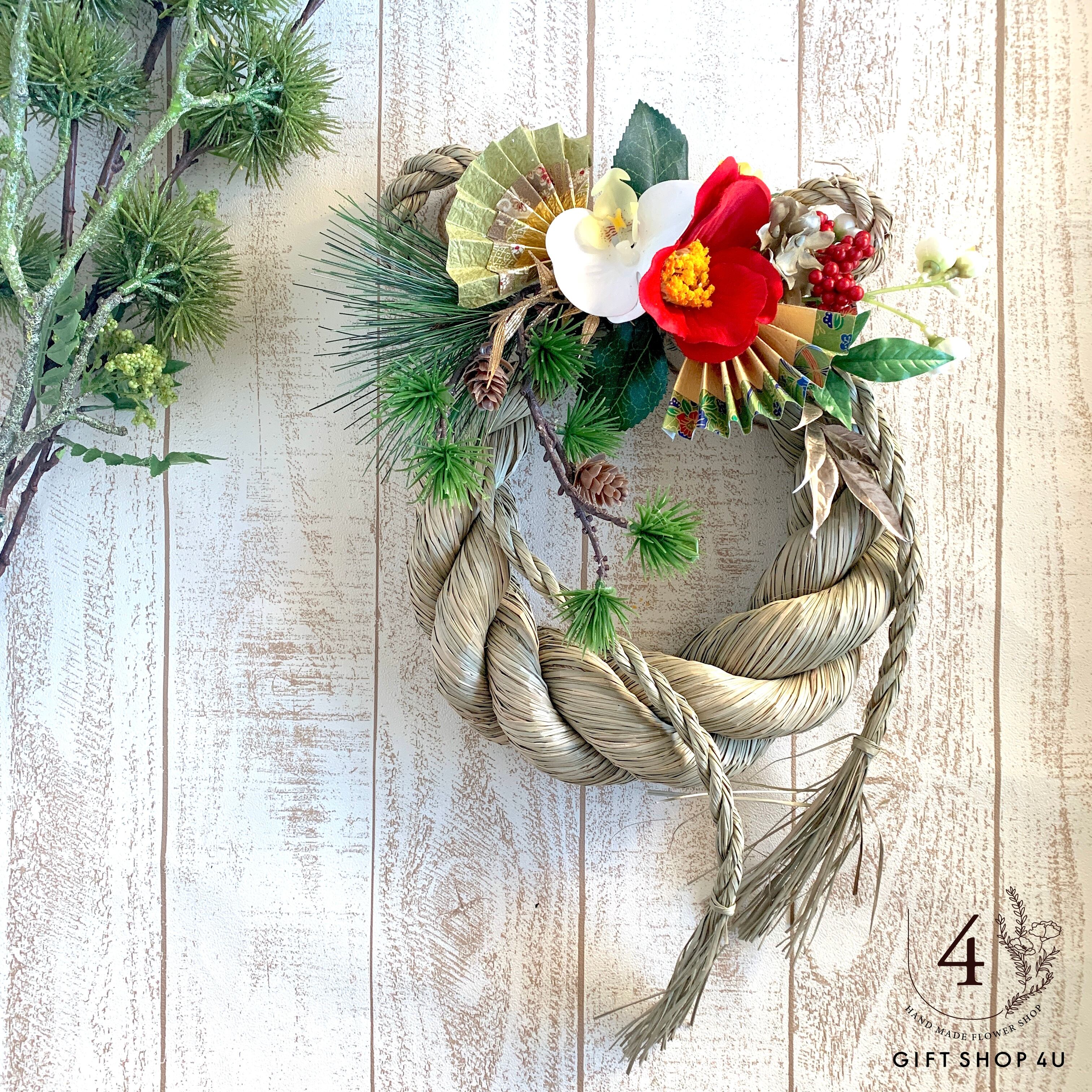 しめ縄2025 招福しめ縄飾り#お正月しめ縄飾り#和モダンしめ縄飾り